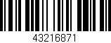 Código de barras (EAN, GTIN, SKU, ISBN): '43216871'