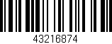 Código de barras (EAN, GTIN, SKU, ISBN): '43216874'