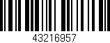 Código de barras (EAN, GTIN, SKU, ISBN): '43216957'