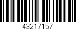 Código de barras (EAN, GTIN, SKU, ISBN): '43217157'