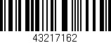 Código de barras (EAN, GTIN, SKU, ISBN): '43217162'