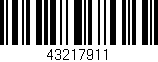 Código de barras (EAN, GTIN, SKU, ISBN): '43217911'