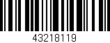 Código de barras (EAN, GTIN, SKU, ISBN): '43218119'