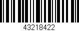 Código de barras (EAN, GTIN, SKU, ISBN): '43218422'