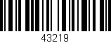 Código de barras (EAN, GTIN, SKU, ISBN): '43219'