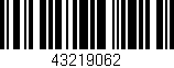 Código de barras (EAN, GTIN, SKU, ISBN): '43219062'