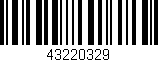 Código de barras (EAN, GTIN, SKU, ISBN): '43220329'