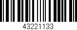 Código de barras (EAN, GTIN, SKU, ISBN): '43221133'