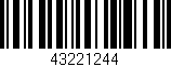 Código de barras (EAN, GTIN, SKU, ISBN): '43221244'