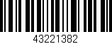 Código de barras (EAN, GTIN, SKU, ISBN): '43221382'