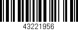 Código de barras (EAN, GTIN, SKU, ISBN): '43221956'