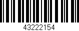 Código de barras (EAN, GTIN, SKU, ISBN): '43222154'