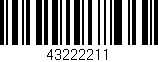 Código de barras (EAN, GTIN, SKU, ISBN): '43222211'