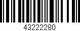 Código de barras (EAN, GTIN, SKU, ISBN): '43222280'