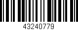 Código de barras (EAN, GTIN, SKU, ISBN): '43240779'