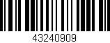 Código de barras (EAN, GTIN, SKU, ISBN): '43240909'