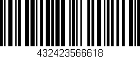 Código de barras (EAN, GTIN, SKU, ISBN): '432423566618'