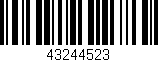 Código de barras (EAN, GTIN, SKU, ISBN): '43244523'