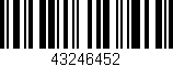 Código de barras (EAN, GTIN, SKU, ISBN): '43246452'