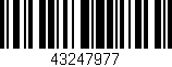 Código de barras (EAN, GTIN, SKU, ISBN): '43247977'