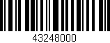 Código de barras (EAN, GTIN, SKU, ISBN): '43248000'