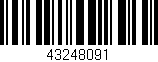 Código de barras (EAN, GTIN, SKU, ISBN): '43248091'
