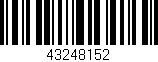 Código de barras (EAN, GTIN, SKU, ISBN): '43248152'