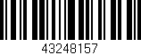 Código de barras (EAN, GTIN, SKU, ISBN): '43248157'