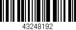 Código de barras (EAN, GTIN, SKU, ISBN): '43248192'