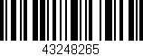 Código de barras (EAN, GTIN, SKU, ISBN): '43248265'