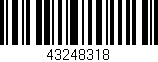 Código de barras (EAN, GTIN, SKU, ISBN): '43248318'