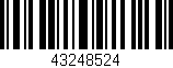 Código de barras (EAN, GTIN, SKU, ISBN): '43248524'