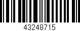Código de barras (EAN, GTIN, SKU, ISBN): '43248715'