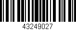 Código de barras (EAN, GTIN, SKU, ISBN): '43249027'