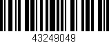 Código de barras (EAN, GTIN, SKU, ISBN): '43249049'