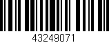 Código de barras (EAN, GTIN, SKU, ISBN): '43249071'