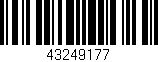 Código de barras (EAN, GTIN, SKU, ISBN): '43249177'