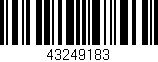 Código de barras (EAN, GTIN, SKU, ISBN): '43249183'
