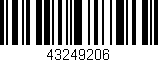 Código de barras (EAN, GTIN, SKU, ISBN): '43249206'