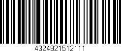 Código de barras (EAN, GTIN, SKU, ISBN): '4324921512111'