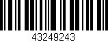 Código de barras (EAN, GTIN, SKU, ISBN): '43249243'
