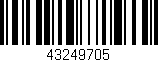 Código de barras (EAN, GTIN, SKU, ISBN): '43249705'