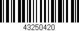 Código de barras (EAN, GTIN, SKU, ISBN): '43250420'