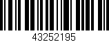 Código de barras (EAN, GTIN, SKU, ISBN): '43252195'