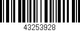 Código de barras (EAN, GTIN, SKU, ISBN): '43253928'