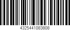 Código de barras (EAN, GTIN, SKU, ISBN): '4325441083808'