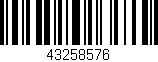 Código de barras (EAN, GTIN, SKU, ISBN): '43258576'