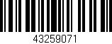 Código de barras (EAN, GTIN, SKU, ISBN): '43259071'