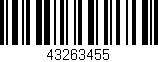 Código de barras (EAN, GTIN, SKU, ISBN): '43263455'