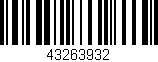 Código de barras (EAN, GTIN, SKU, ISBN): '43263932'